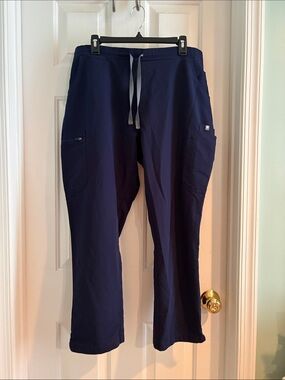 Figs Navy Drawstring Utility Scrub Joggers